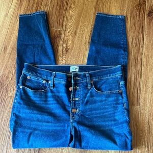 J Crew Jeans toothpick 9’´ Women's straight full length Size 30 Blue Denim